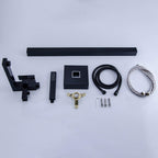360° Swivel Cube Freestanding Tub Faucet with Hand Shower Single Handle