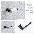 4-Piece Bathroom Hardware Set | 304 Stainless Steel Wall Mounted
