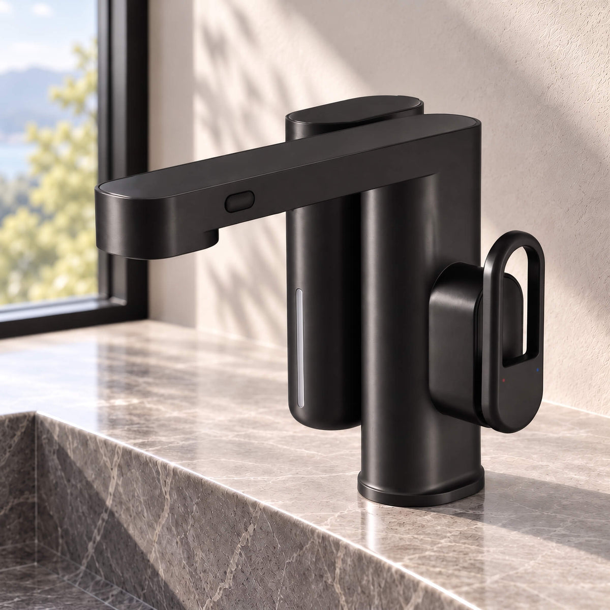 2-In-1 Touchless Smart Soap & Water Sensor Basin Faucet