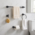 4-Piece Bathroom Hardware Set | 304 Stainless Steel Wall Mounted