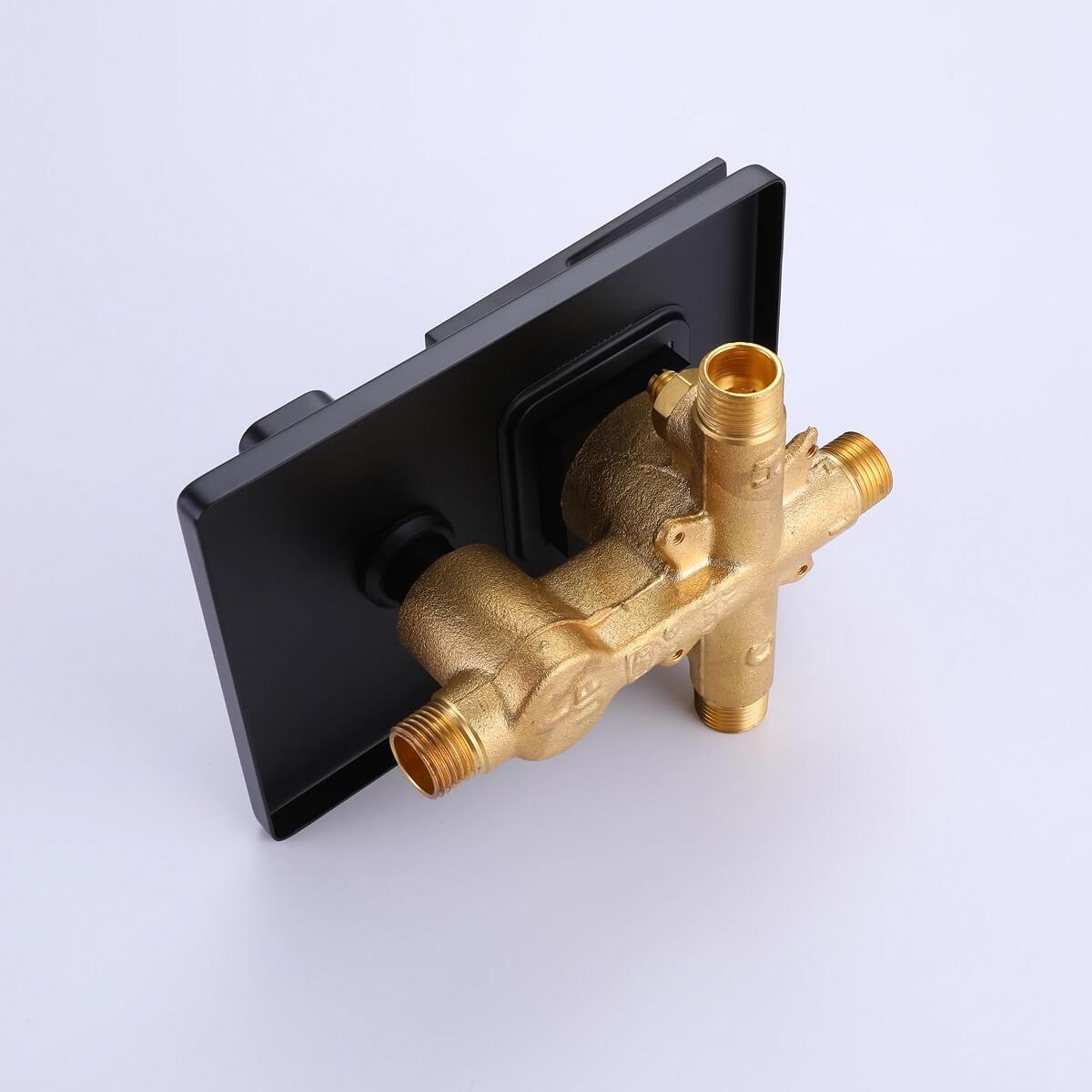 3-Function Shower System with 10" Rain Head & Waterfall Tub Spout