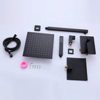 3-Function Shower System with 10" Rain Head & Waterfall Tub Spout