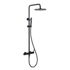 Wall Mounted Rain Shower Head With Adjustable Handheld Slide Bar Shower System