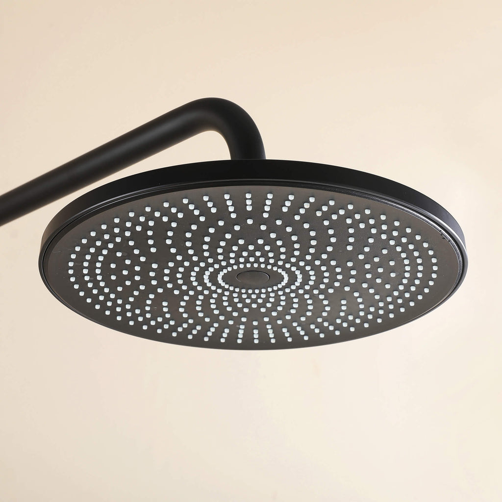 Wall Mounted Rain Shower Head With Adjustable Handheld Slide Bar Shower System