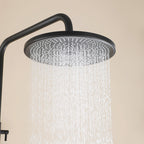 Wall Mounted Rain Shower Head With Adjustable Handheld Slide Bar Shower System