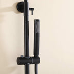 Wall Mounted Rain Shower Head With Adjustable Handheld Slide Bar Shower System