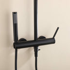 Wall Mounted Rain Shower Head With Adjustable Handheld Slide Bar Shower System