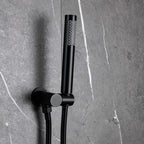 Minimalist  Pressure-Balanced Dual-Head Shower System with Swivel Rain Head