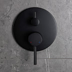 Minimalist  Pressure-Balanced Dual-Head Shower System with Swivel Rain Head