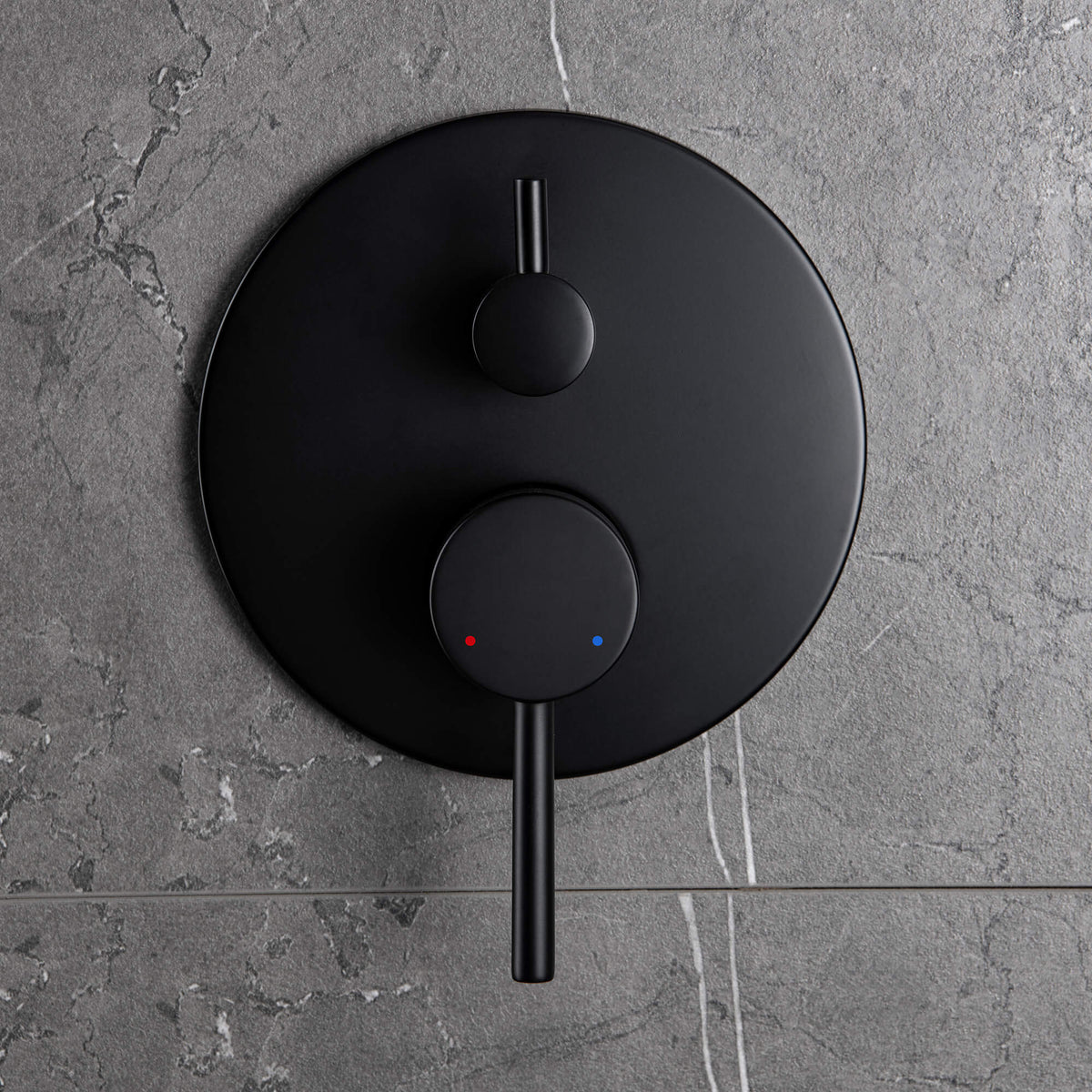 Minimalist  Pressure-Balanced Dual-Head Shower System with Swivel Rain Head