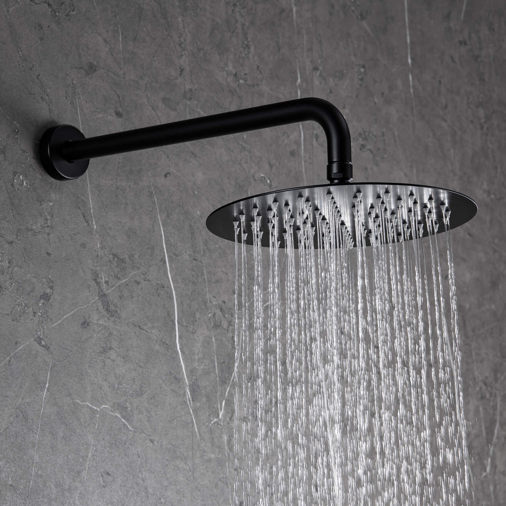 Minimalist  Pressure-Balanced Dual-Head Shower System with Swivel Rain Head