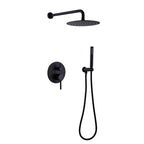 Minimalist  Pressure-Balanced Dual-Head Shower System with Swivel Rain Head