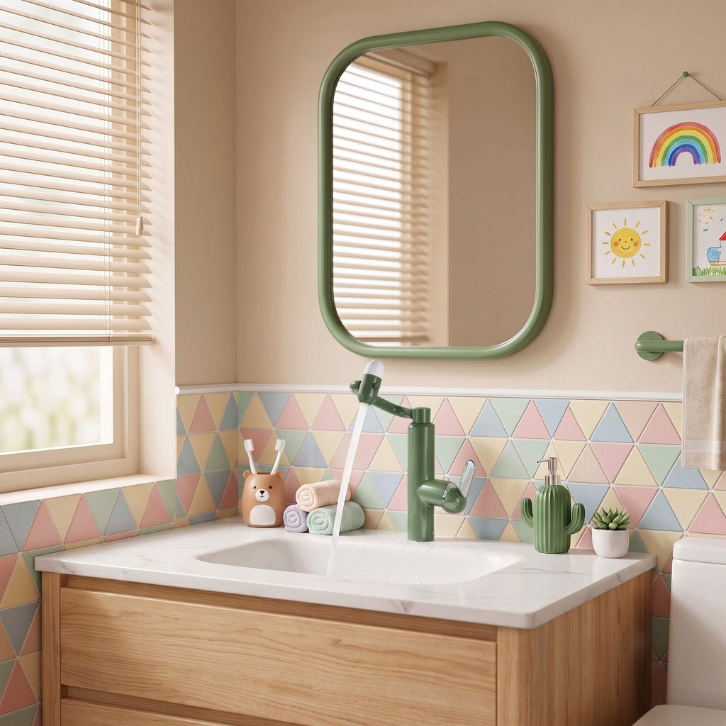 Single-Hole Pull-Out Bathroom Faucet with 360° Bionic Arm and 4 Spray Modes