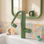 Single-Hole Pull-Out Bathroom Faucet with 360° Bionic Arm and 4 Spray Modes