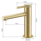 Roman Mounted Smooth 2-Functions Bathroom Sink Faucet