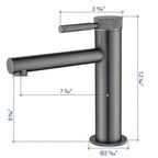 Roman Mounted Smooth 2-Functions Bathroom Sink Faucet