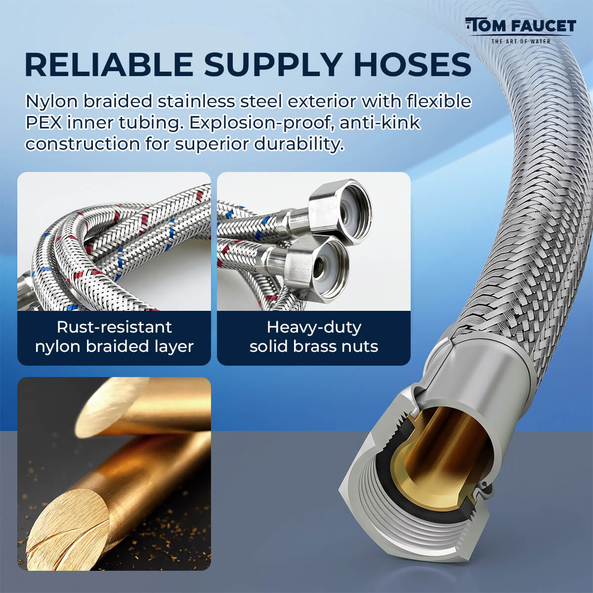 Included Durable Supply Hoses