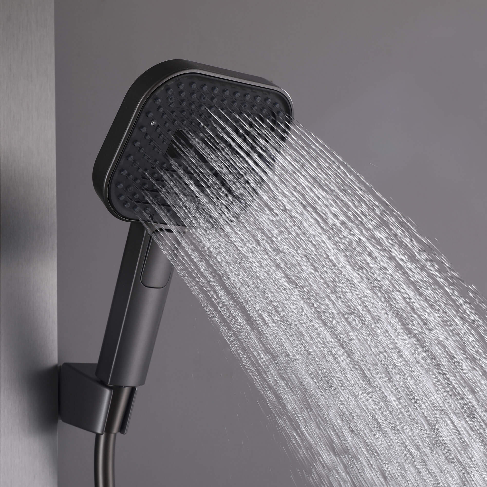 Thermostatic Dual-Head Shower System with Overhead Rain and 3-Functions Handheld Spray
