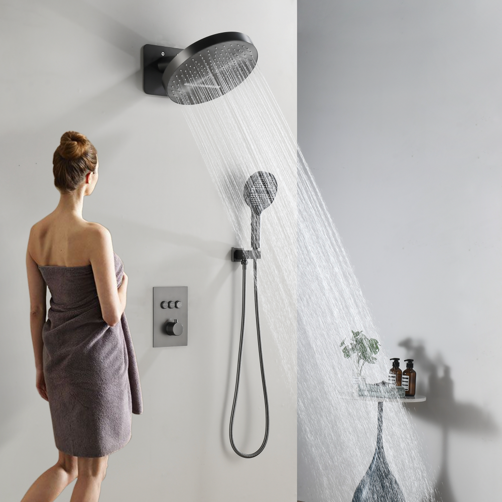 Thermostatic Shower Systems Wall Mounted Rain Shower Systems ‎TF00S2