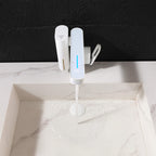 Touchless Smart Soap & Water Sensor Basin Faucet with Integrated Digital Temperature Screen